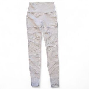 Lululemon Wunder Under Tech Mesh Panel Leggings Size 4 Dark Chrome Mid-High Rise